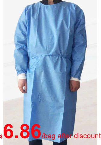 Autoclavable Non-Woven Isolation Gown (SMS 3-Layer) $6.86/bag of 10 -ATOMO Dental Supplies