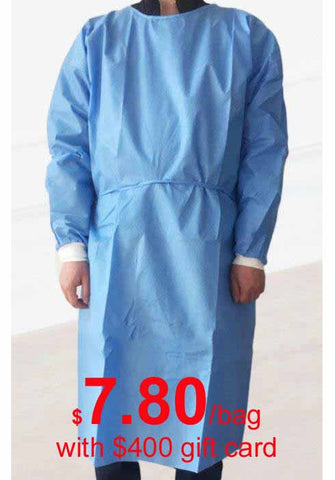 Autoclavable Non-Woven Isolation Gown (SMS 3-Layer) -ATOMO Dental Supplies